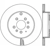 Тормозной диск OPEN PARTS Mazda CX-7 (ER) 1 Кроссовер 2.2 MZR CD AWD 173 л.с. 2009 – 2013 BDR2580.20 IGENA D4MU97 Y