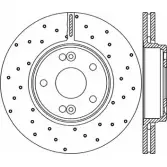 Тормозной диск OPEN PARTS BDRS1958.25 B DR1958.20 NDFU9X8 2769744