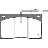Тормозные колодки, дисковые, комплект OPEN PARTS BPA0044.02 O3RG5Z 2769814 203 80