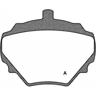 Тормозные колодки, дисковые, комплект OPEN PARTS ALHM9KC 203 44 BPA0052.10 2769819