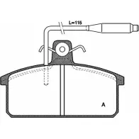 Тормозные колодки, дисковые, комплект OPEN PARTS 2 0708 BPA0128.02 SN43HJX 2769833