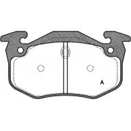 Тормозные колодки, дисковые, комплект OPEN PARTS 2769855 21 600 BPA0144.70 PABGG8