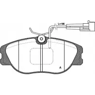 Тормозные колодки, дисковые, комплект OPEN PARTS 2769964 21 383 7F4T2H BPA0305.12