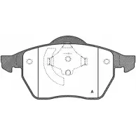 Тормозные колодки, дисковые, комплект OPEN PARTS BPA0390.01 2770027 ZZNW9HX 2162 4