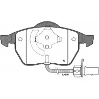 Тормозные колодки, дисковые, комплект OPEN PARTS BPA0390.22 2770032 E1DPB6R 2193 8
