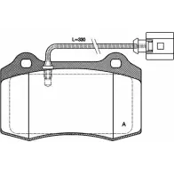 Тормозные колодки, дисковые, комплект OPEN PARTS OQCMM5X 2770072 2 4143 BPA0434.01