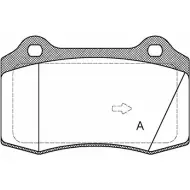 Тормозные колодки, дисковые, комплект OPEN PARTS 213 81 BPA0434.55 SVZ5I6 2770078