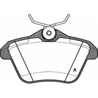 Тормозные колодки, дисковые, комплект OPEN PARTS BPA0581.10 2770110 2 1606 WX4EBQD
