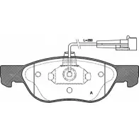 Тормозные колодки, дисковые, комплект OPEN PARTS 6SP2G7W 2 1927 BPA0587.11 Fiat Bravo (182) 1 Хэтчбек 1.9 JTD 100 л.с. 2000 – 2001