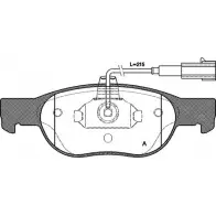 Тормозные колодки, дисковые, комплект OPEN PARTS BPA0588.31 2770123 M2AT8YQ 21 930