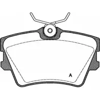 Тормозные колодки, дисковые, комплект OPEN PARTS BPA0591.00 Volkswagen Transporter (T4) 4 Автобус 2.4 D Syncro 78 л.с. 1992 – 1998 GRH41A1 218 82