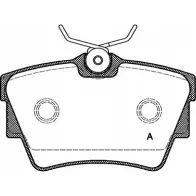 Тормозные колодки, дисковые, комплект OPEN PARTS 2322 4 RKAK4 BPA0591.10 Volkswagen Transporter (T4) 4 Автобус 2.4 D Syncro 78 л.с. 1992 – 1998