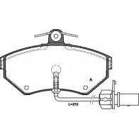 Тормозные колодки, дисковые, комплект OPEN PARTS 2770171 21 945 BPA0631.12 CXJ14