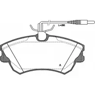 Тормозные колодки, дисковые, комплект OPEN PARTS BPA0638.02 2188 8 OD0T8 2770179