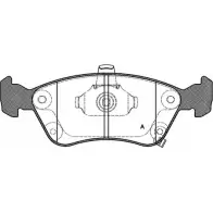 Тормозные колодки, дисковые, комплект OPEN PARTS DFJHHUA 2770217 BPA0676.02 21 975