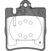 Тормозные колодки, дисковые, комплект OPEN PARTS BPA0709.10 ZR8GM1R Mercedes C-Class (S203) 2 Универсал 1.8 C 180 Kompressor (2046) 143 л.с. 2002 – 2007 2 1898