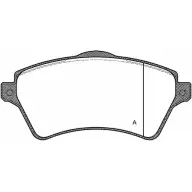 Тормозные колодки, дисковые, комплект OPEN PARTS BPA0822.00 2770333 23 615 F5P1XWJ