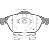 Тормозные колодки, дисковые, комплект OPEN PARTS 24536 2770357 23 245 BPA0843.20