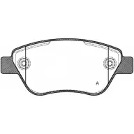 Тормозные колодки, дисковые, комплект OPEN PARTS UT0VOA0 2370 5 BPA0858.30 2770374