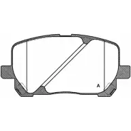 Тормозные колодки, дисковые, комплект OPEN PARTS 2 3836 2770419 MK6FQ BPA0954.00