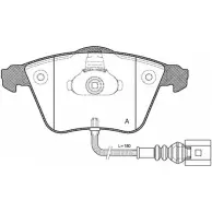 Тормозные колодки, дисковые, комплект OPEN PARTS BPA0964.32 XFRAD Skoda Superb (3T5) 2 Универсал 3.6 V6 4x4 260 л.с. 2009 – 2015 238 01