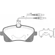 Тормозные колодки, дисковые, комплект OPEN PARTS 2413 4 2770510 HOTFKM BPA1102.02