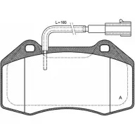 Тормозные колодки, дисковые, комплект OPEN PARTS 24687 2770519 24 162 BPA1113.12