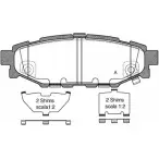 Тормозные колодки, дисковые, комплект OPEN PARTS 2770536 24272 2427 1 BPA1136.12