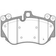 Тормозные колодки, дисковые, комплект OPEN PARTS 54CU1Y 2770540 BPA1140.00 2 3961