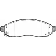 Тормозные колодки, дисковые, комплект OPEN PARTS 2770551 242 27 BPA1162.01 UWPC6