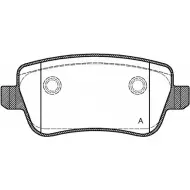 Тормозные колодки, дисковые, комплект OPEN PARTS 24 348 BPA1178.00 2770557 U5BKS