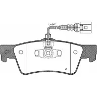 Тормозные колодки, дисковые, комплект OPEN PARTS SSNYMW 2436 7 BPA1187.02 2770568