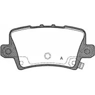 Тормозные колодки, дисковые, комплект OPEN PARTS BPA1206.02 HOM8Y 2770585 2408 6