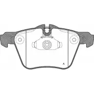 Тормозные колодки, дисковые, комплект OPEN PARTS BPA1217.00 Ford S-Max 1 (CA1, WS) 2006 – 2015 DE7MDDG K 8AGJ