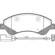 Тормозные колодки, дисковые, комплект OPEN PARTS QVKE4 244 85 BPA1251.02 Ford Transit 7 (FD) Автобус 2.2 TDCi 100 л.с. 2011 – 2014