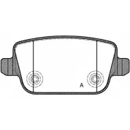 Тормозные колодки, дисковые, комплект OPEN PARTS XOU6E 2 4537 2770631 BPA1256.00