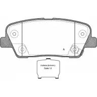 Тормозные колодки, дисковые, комплект OPEN PARTS 2770639 BPA1274.02 L1BSSN YUS QXC2