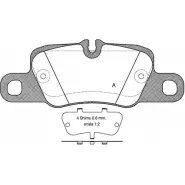 Тормозные колодки, дисковые, комплект OPEN PARTS XU8J8 Porsche Panamera (970) 1 Хэтчбек 3.0 S E Hybrid 333 л.с. 2011 – 2013 2 4554 BPA1401.00