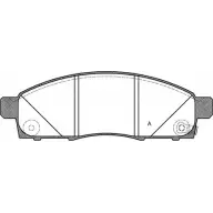 Тормозные колодки, дисковые, комплект OPEN PARTS 2770751 250 87 BPA1434.02 25088
