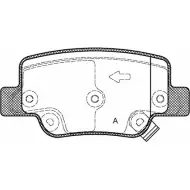 Тормозные колодки, дисковые, комплект OPEN PARTS BPA1452.02 2770767 2492 6 24927