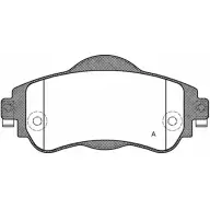 Тормозные колодки, дисковые, комплект OPEN PARTS FO7RZYS 2770772 G1 SFRI BPA1464.08