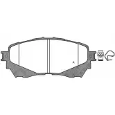 Тормозные колодки, дисковые, комплект OPEN PARTS 25 725 K6MDVQW BPA1538.04 2770816