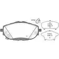 Тормозные колодки, дисковые, комплект OPEN PARTS BPA1561.02 25091 2770827 25 090
