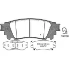 Тормозные колодки, дисковые, комплект OPEN PARTS BPA1636.00 2770851 22 153 27FZZ4
