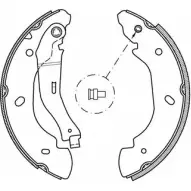 Тормозные колодки, комплект OPEN PARTS BSA2047.00 4IRI R Ford Transit 6 (FD) Автобус 2.4 TDdi 90 л.с. 2001 – 2006 9Z5AXG