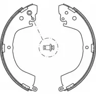Тормозные колодки, комплект OPEN PARTS 2 AAJGDF TBK85 Mitsubishi L200 3 (K7T, K6T) Пикап 2.5 TD 4WD 99 л.с. 1996 – 2007 BSA2057.00