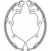 Тормозные колодки, комплект OPEN PARTS LEOS2 BSA2125.00 2770976 0GI 7C