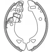Тормозные колодки, комплект OPEN PARTS BSA2132.00 2770983 G2QU6WH HW COB
