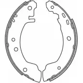 Тормозные колодки, комплект OPEN PARTS CR0 X0KD 2771018 IKBK8EI BSA2168.00
