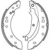 Тормозные колодки, комплект OPEN PARTS BSA2227.00 1CFFIB BXN 8TZ 2771077
